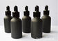 Les bouteilles en verre de compte-gouttes de couleur noire de pharmacie, lissent les bouteilles ouvertes du compte-gouttes 30ml fournisseur