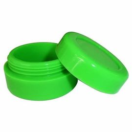 Chine Conteneurs verts adaptés aux besoins du client de silicone de catégorie comestible de logo insipides pour l'éclat/cosmétique fournisseur